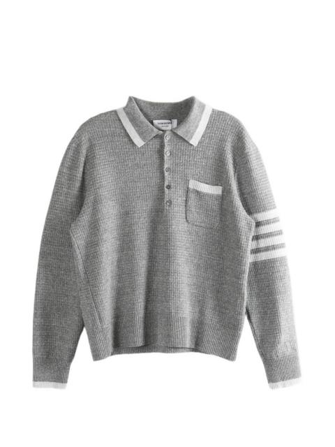 pocket striped polo shirt