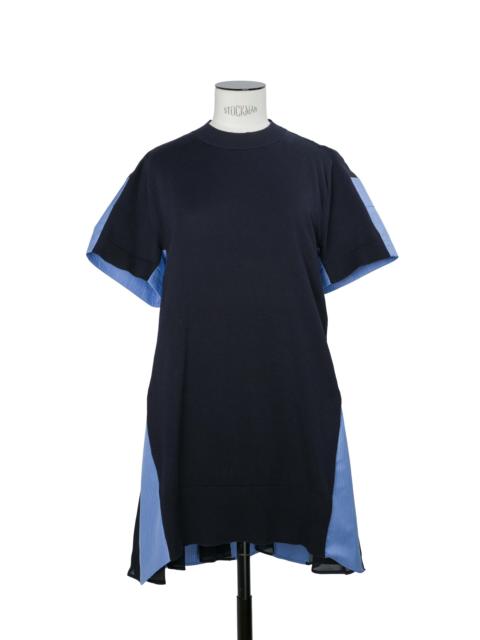 Poplin x Cotton Knit Dress