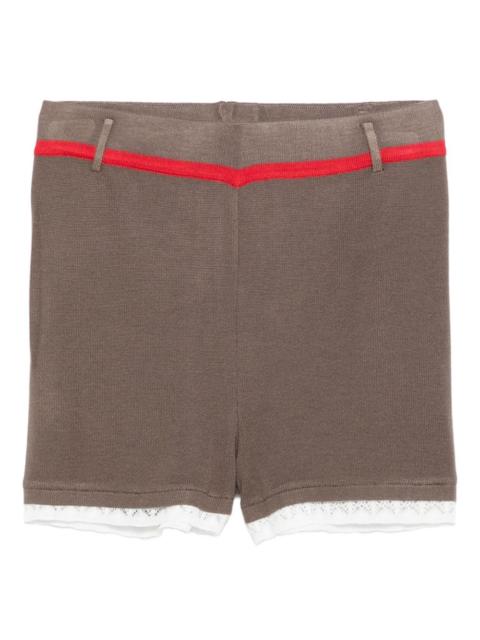 Marthe lace-trim shorts