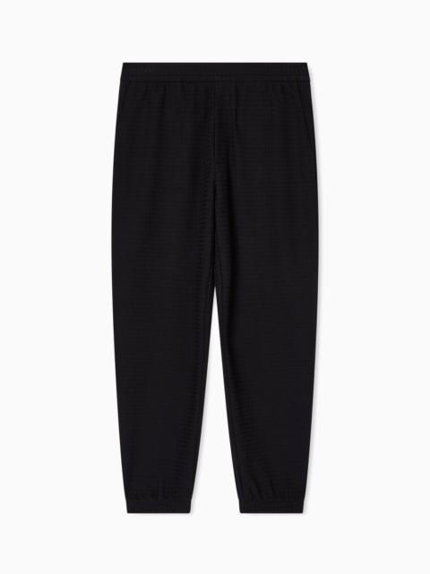 ASV LYOCELL-BLEND JACQUARD JERSEY TROUSERS