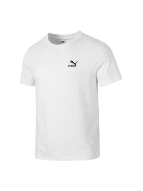 PUMA Logo Sports T-shirt 'White' 630353-65