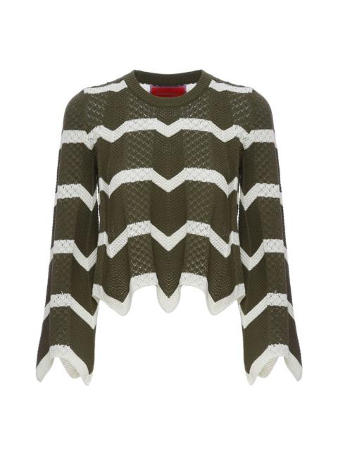 Chevron Crop Sweater
