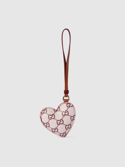 Heart-shaped bag charm