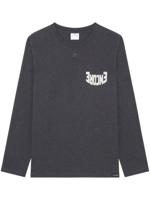 Encore long-sleeved cotton T-shirt
