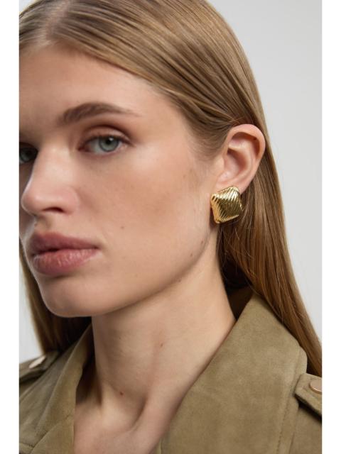 Quilted Square Stud Earrings