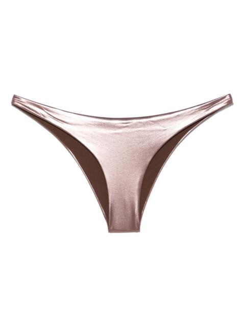 laminated jersey bikini bottom