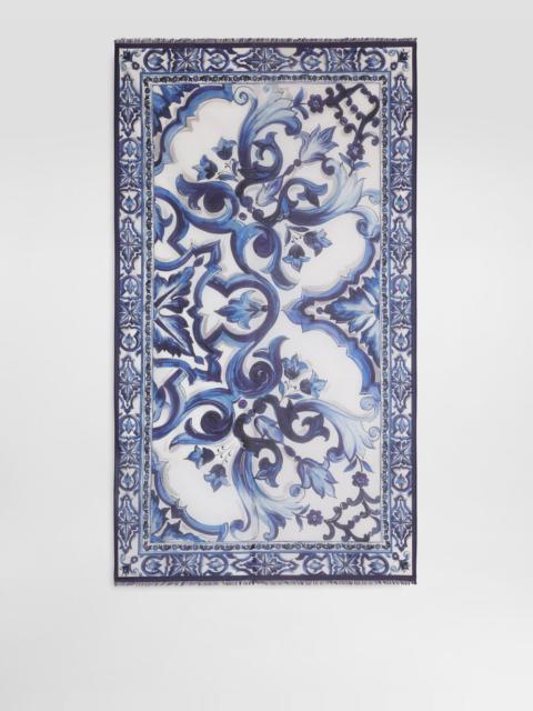 Majolica-print cotton sarong