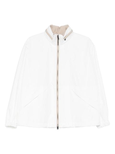 zip-up collar jacket