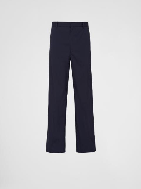 Stretch poplin pants