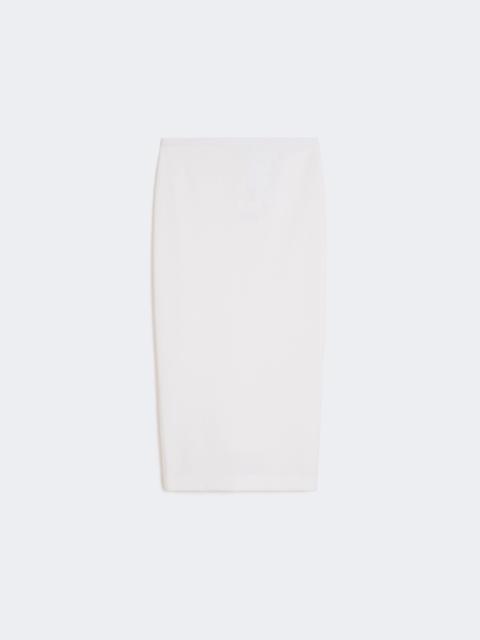 Technical jersey pencil skirt - OPTICAL WHITE