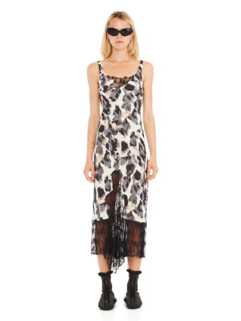 SNOW LEOPARD ANEMONE DRESS