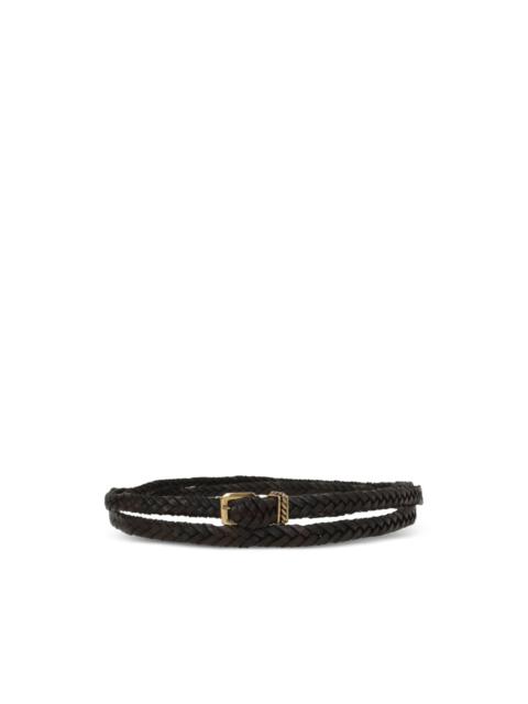 braided buckled belt