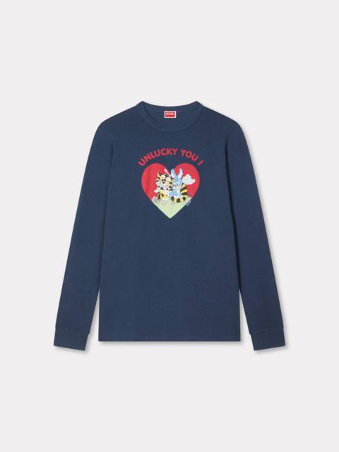 'KENZO Cartoon' outlined relax long sleeve T-shirt in cotton