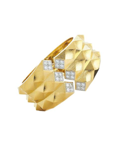 Hammered Origami Cuff Bracelet