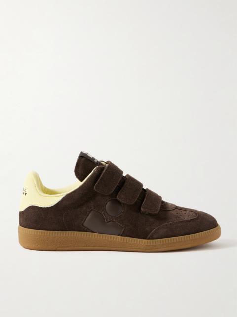 Beth Leather-trimmed Suede Sneakers