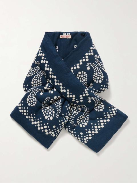 Padded Printed Canvas Scarf