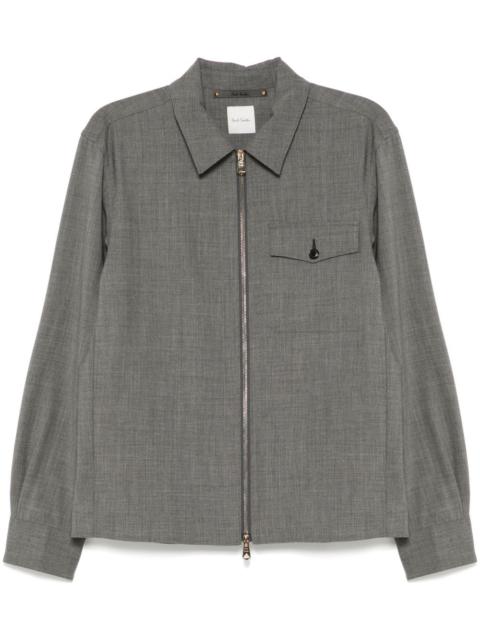 zip-up shirt jacket