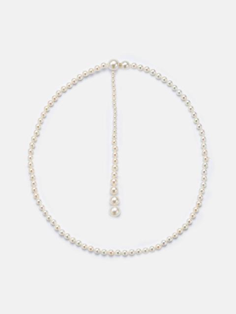 La Belle Moon 14kt gold necklace with pearls