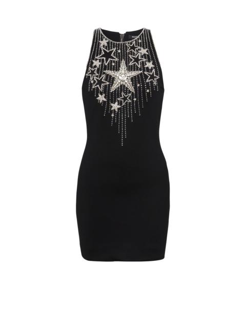 Stars embroidered short dress