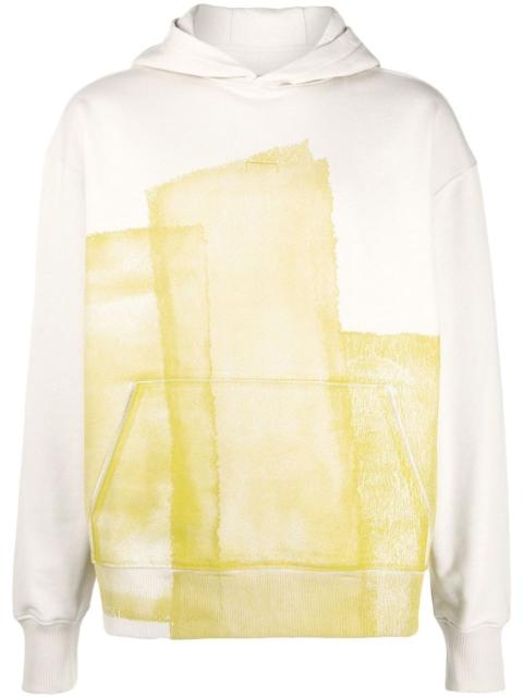 graphic-print cotton hoodie