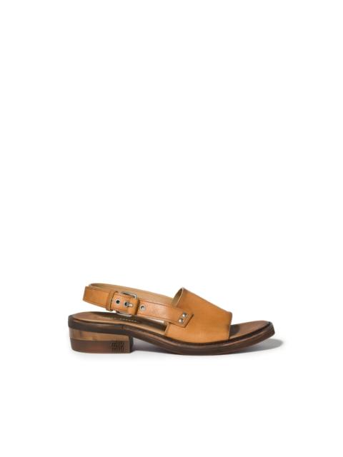 buckle leather sandals