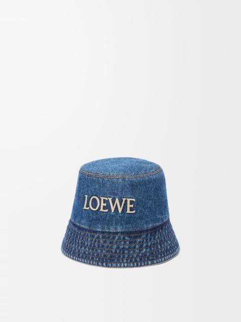 LOEWE bucket hat in denim
