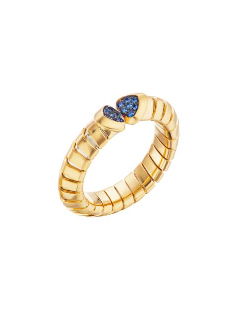 Blue Sapphire Trisolina Ring