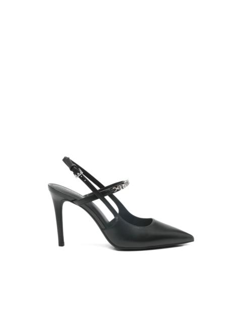 Dina leather slingback pumps