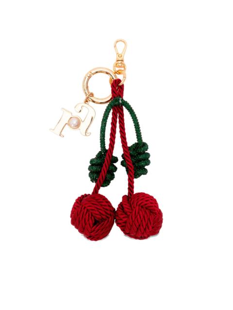 cherry-motif keyring