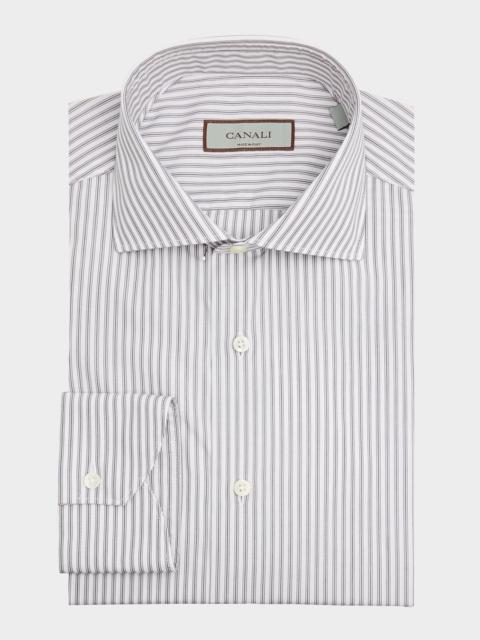 Men's Classic-Fit Stripe Cotton Dress Shirt