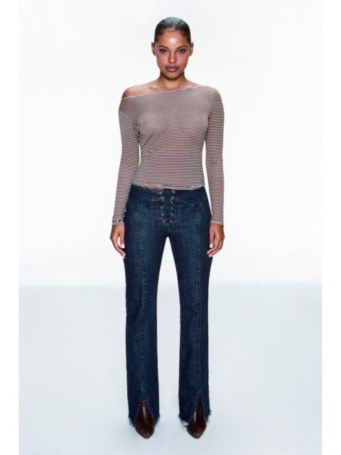 ELEMENT LACE UP JEAN - DARK WASH