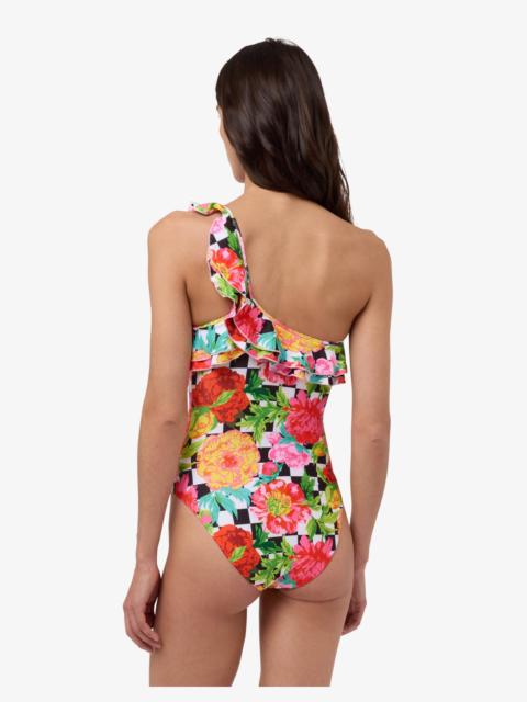 PRINTED LYCRA ONE-PIECE SWIMSUIT