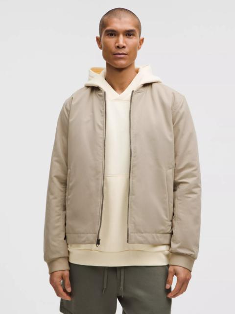 Insulated Cotton-Blend Bomber Jacket