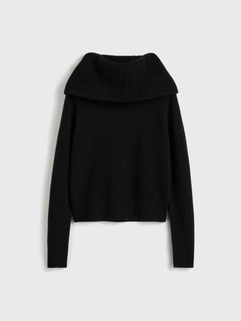 Funnel wool knit black