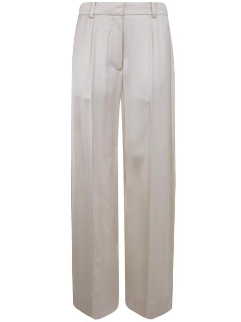 Wide Leg Satin Trousers