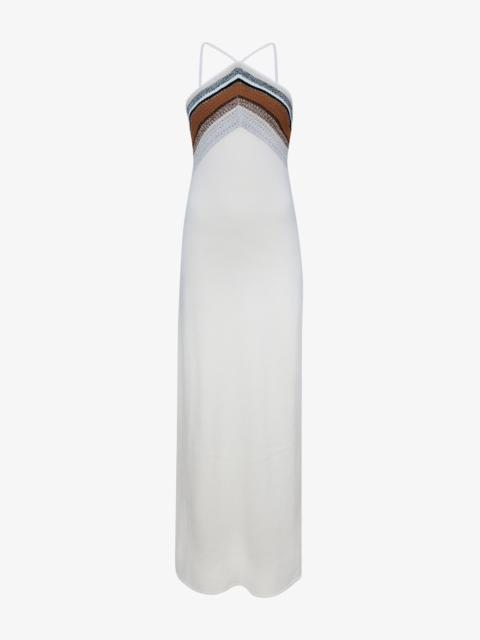 Naomi Dress in Crochet Stripe Knit