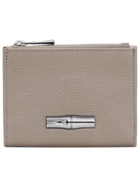 Le Roseau Compact wallet Clay - Leather