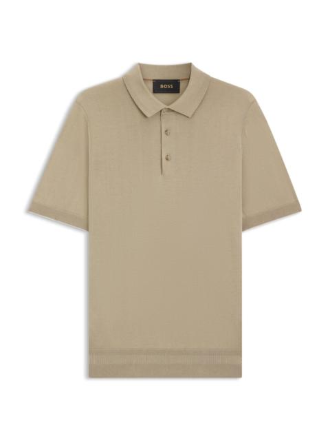 KNIT POLO SHIRT IN SILK AND COTTON