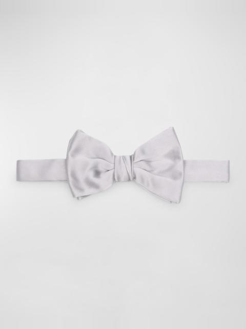 Men's Solid Silk Bow Tie