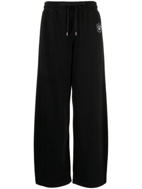 logo-patch cotton track pants