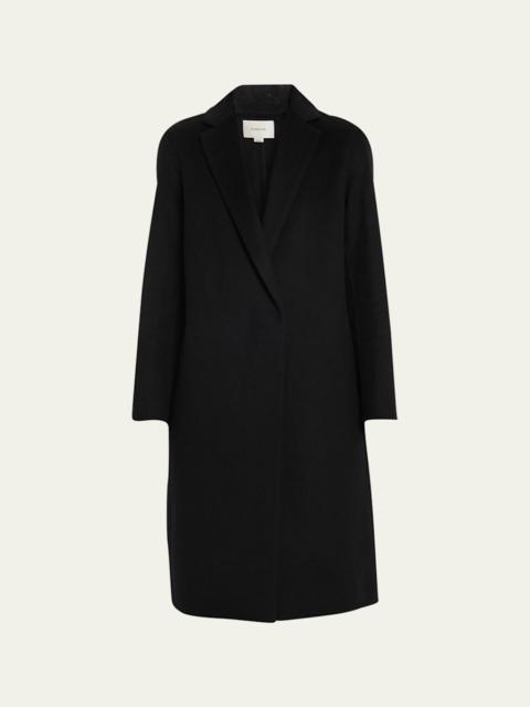 Classic Straight Wool-Blend Coat