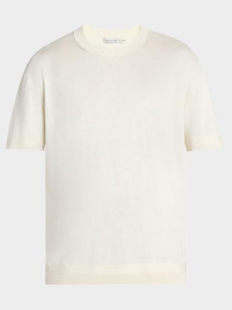 Men's Silk-Cotton Crew T-Shirt