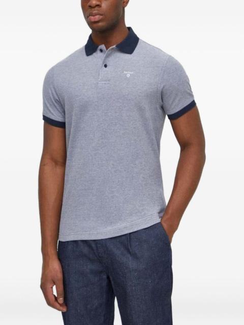 logo-embroidered polo shirt