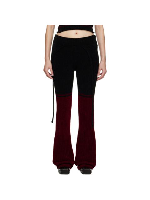 Black Foldover Lounge Pants