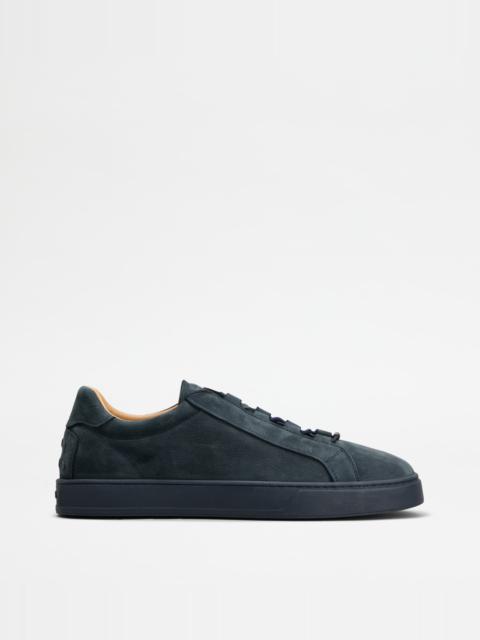 SNEAKERS IN NUBUCK - BLUE