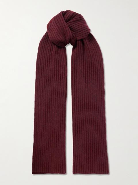 Nancy Ribbed Cashmere Scarf