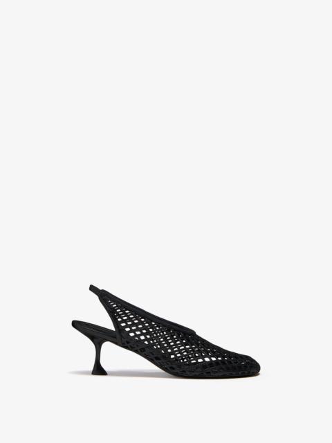 Tee Perforated Slingback Pumps