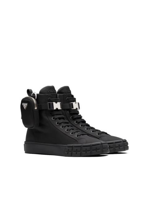 Wheel Re-Nylon Gabardine high-top sneakers