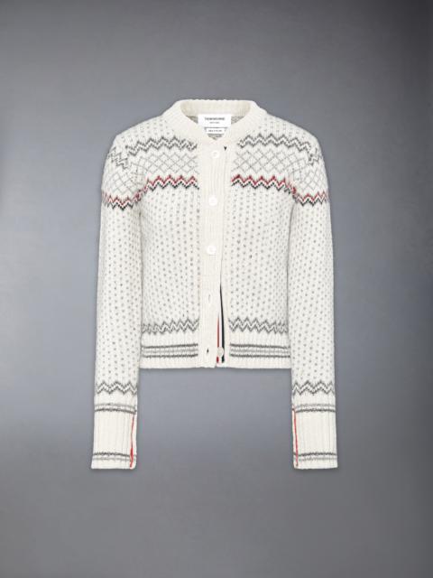 FAIRISLE JACQUARD DONEGAL CROPPED CARDIGAN