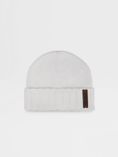 WHITE OASI CASHMERE BEANIE